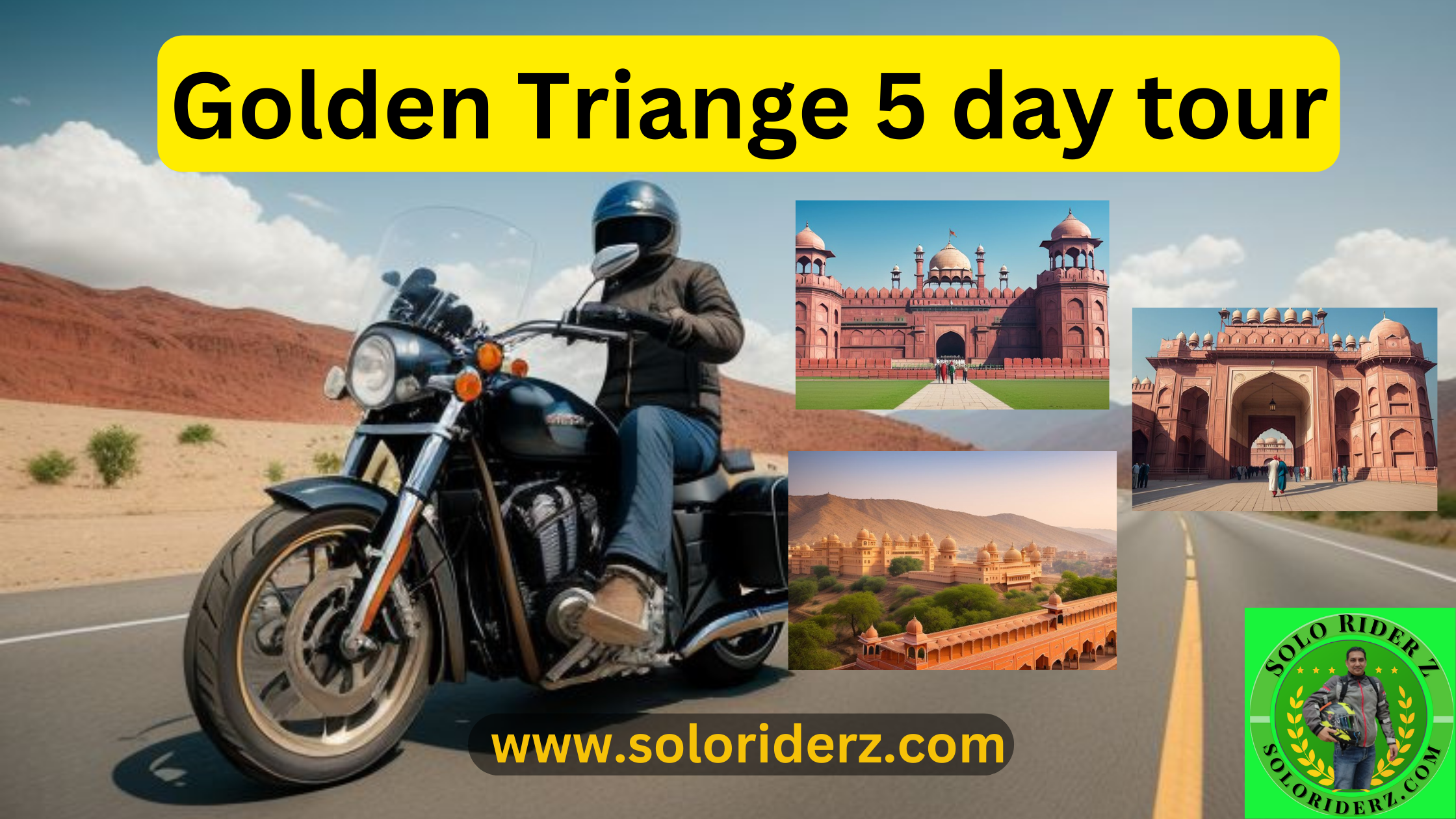 golden triangle 5 day tour - soloriderz
