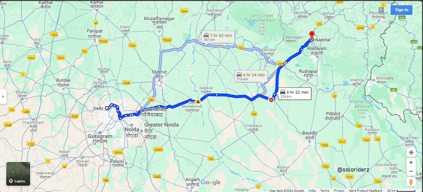 Best road trip Delhi to Nainital, Uttarakhand Solo Travel Culture Epic Stories