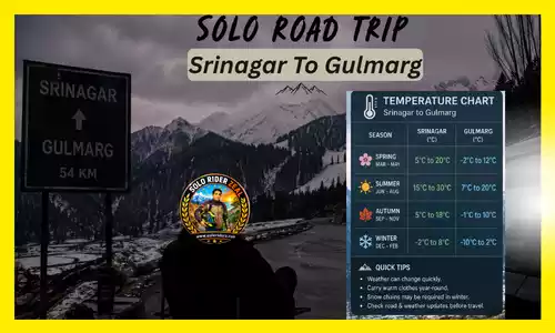 srinagar to gulmarg road trip www.soloriderz.com