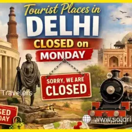 tourist places in Delhi closed on Monday www.soloriderz.com tales from travelers